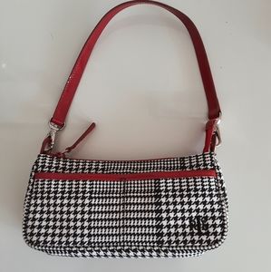 Ralph Lauren Vtg. Houndstooth Shoulder/Wristlet Bag